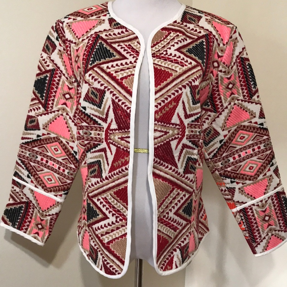 Tribal print jacket BNWT